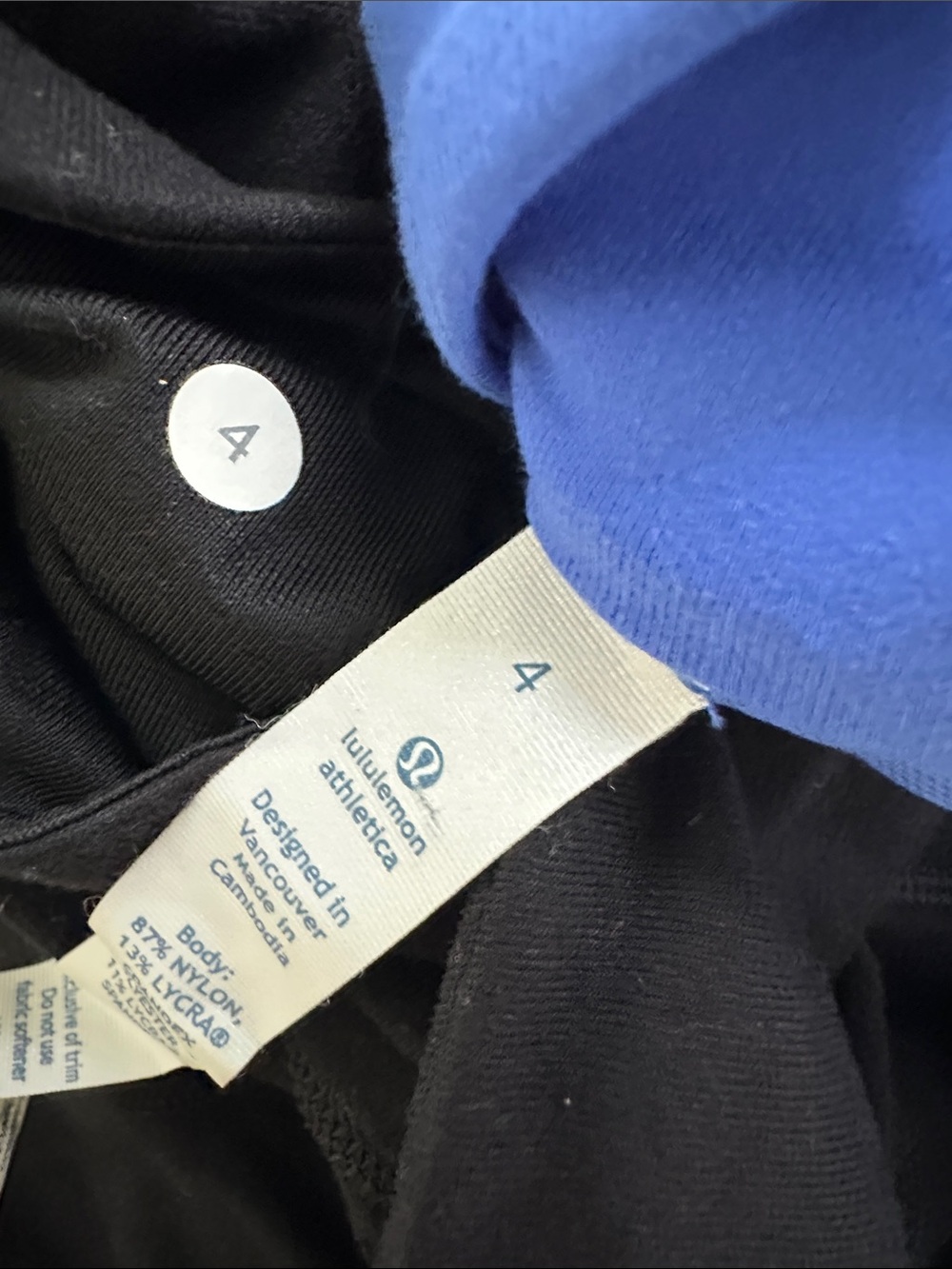 lululemon athletica hydrangea Blue Racerback Tank with bonus pants size vguc - Picture 3 of 5